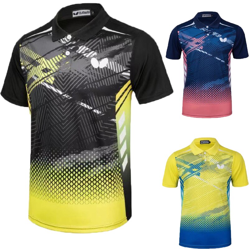 Men Women Tennis T-Shirt Quick Dry Tennis T Shirts Badminton Table Tennis Clothes Man Athletic Tops Tee Sports Suits